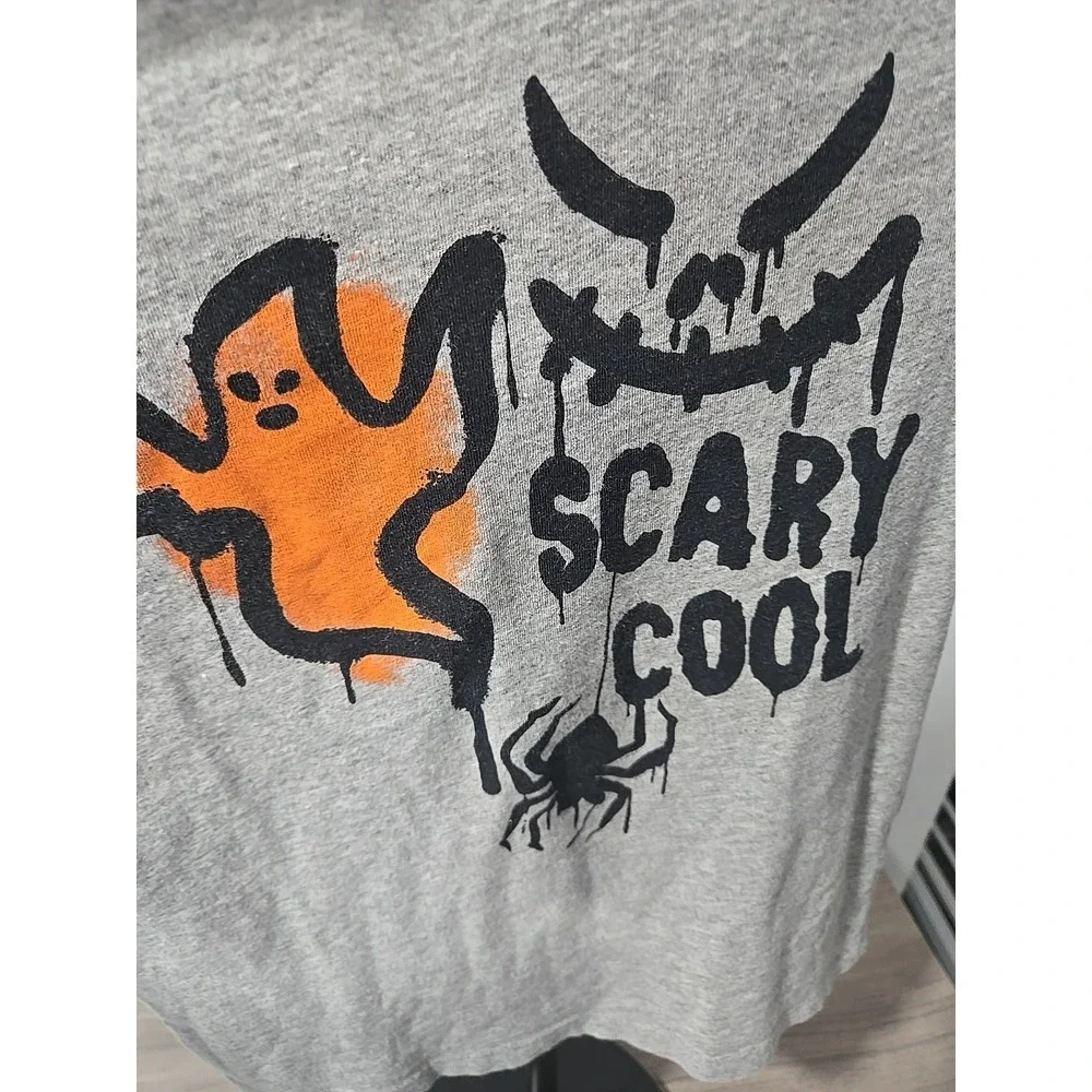 OSH KOSH ORGINAL KIDS SCARY COOL LONG SLEEVE SHIRT GREY SIZE 6/6A